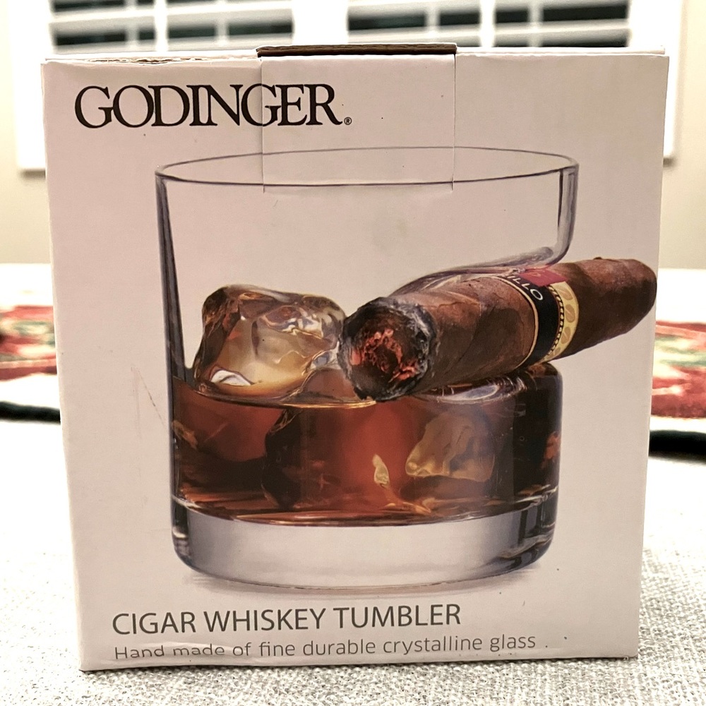 Cigar Whiskey Tumbler, 12 oz capacity, Godinger